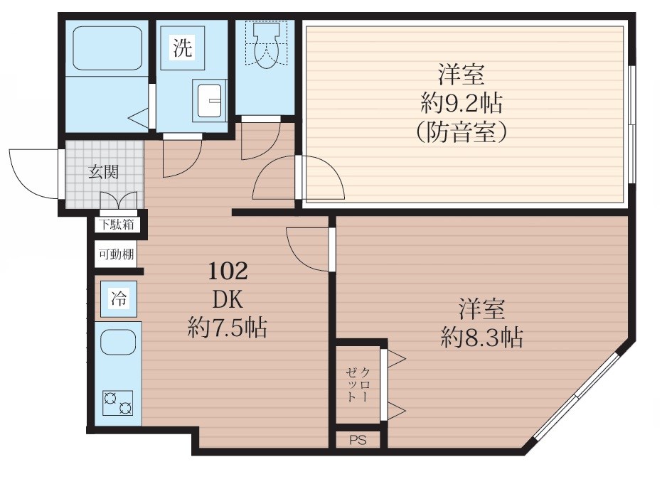 ラシクラス王子　24時間楽器演奏可能 間取り