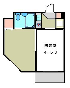 プリムローズⅢ　7：00～23：00演奏可　グランドピアノ・声楽・弦楽器・木管楽器の演奏可 間取り