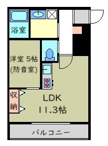 Brilla Cremo（ブリラクレモ）　２４時間演奏可 間取り