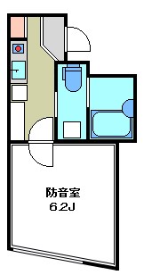 リトルズトーン城北公園　24時間演奏可 間取り