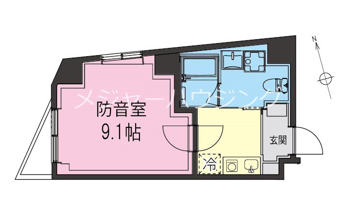 サウンドフリー中板橋　08:00～23:00迄演奏可　中板橋駅 間取り