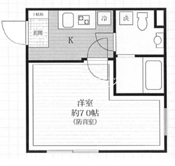 リトルズトーン梅屋敷　24時間演奏可 間取り