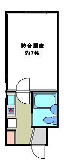 Ｓ・アルモニA棟　 9:00～23:00演奏可 間取り
