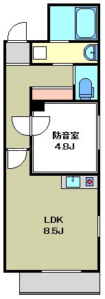 OAKS江古田ラシクラス　24時間演奏可 武蔵野音楽大学　日本大学芸術学部 間取り