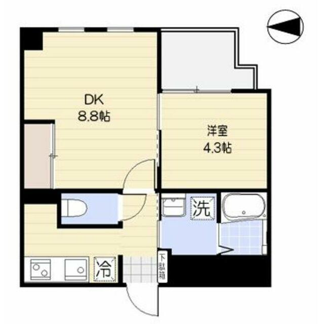 ムジーク北参道　7:00～23:00演奏可　アップライトピアノ・弦楽器・金管楽器他各種相。 間取図