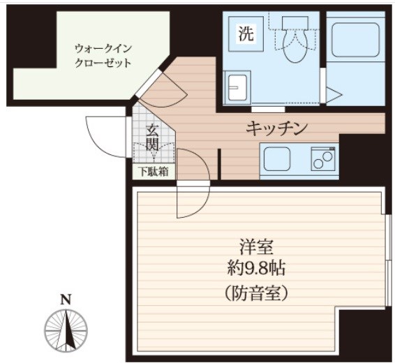 ラシクラス新中野　24時間演奏可能 間取り