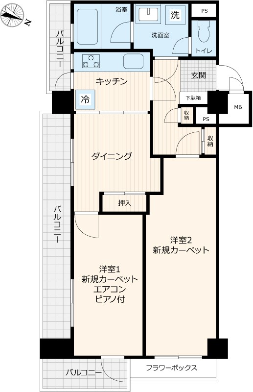 インペリアル音羽フラット 間取り