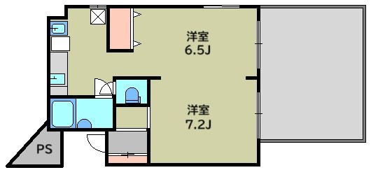 エスポワール府中 　24時間演奏可  間取り