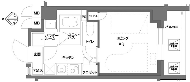 ミュージション野方brio 24時間演奏可 間取り