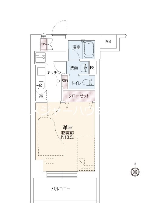 ミュージションひばりが丘北 24時間演奏可 武蔵野音楽大学　日本大学芸術学部 間取り