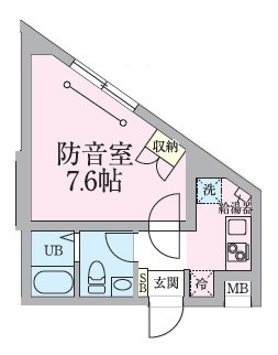 ラシクラス東高円寺　24時間演奏可能　丸の内線 東高円寺駅 間取り
