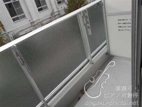 ABODE東浅草 9:00～22:00演奏可 ベランダ