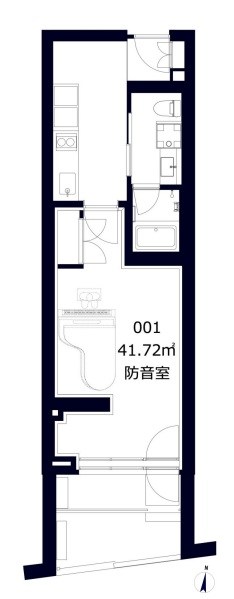 グランクルール広尾　YAMAHA監修防音室あり 間取り