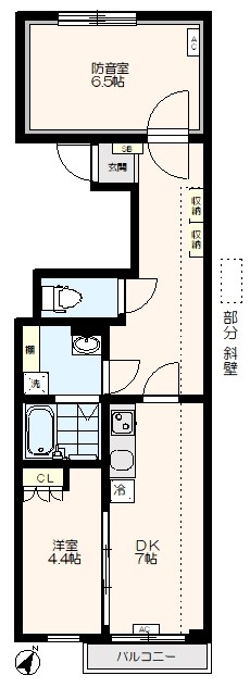 ラシクラスときわ台 　24時間演奏可 間取り