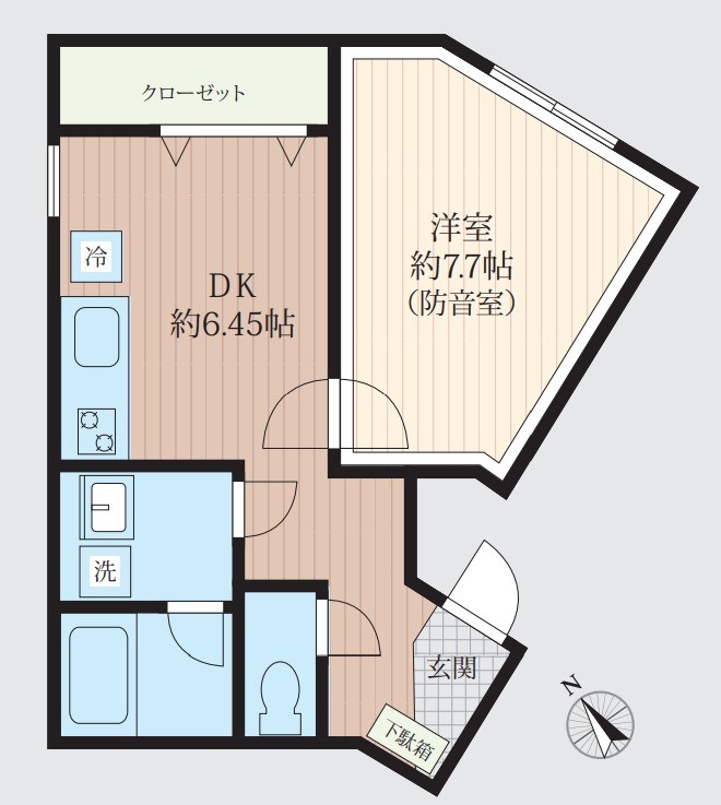 ＶＯＲＴ南常盤台レジデンス ２４時間演奏可 間取り