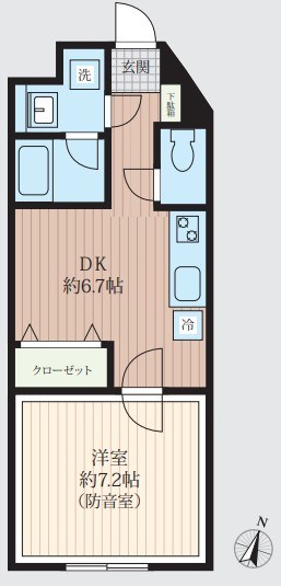 ＶＯＲＴ南常盤台レジデンス ２４時間演奏可 間取り