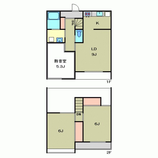 たちばな台テラスハウス 　09:00～21:00を目安に 間取り