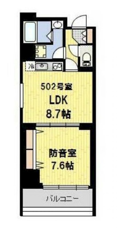 ハル～haru～ 8:00～23：00演奏可 間取り
