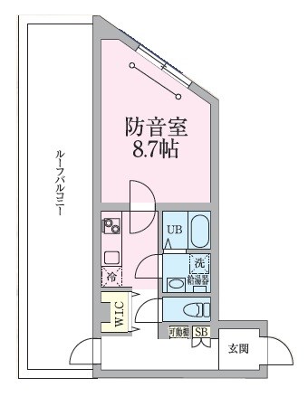 ラシクラス東高円寺　24時間演奏可能　丸の内線 東高円寺駅 間取り