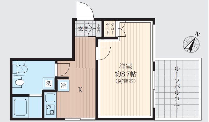 Liberte板橋本町　24時間演奏可能 間取り