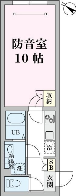 ラシクラス東高円寺　24時間演奏可能　丸の内線 東高円寺駅 間取り