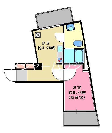 Az Music新宿御苑　24時間演奏可 間取り