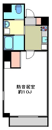 ミュージション江古田 24時間演奏可 間取り