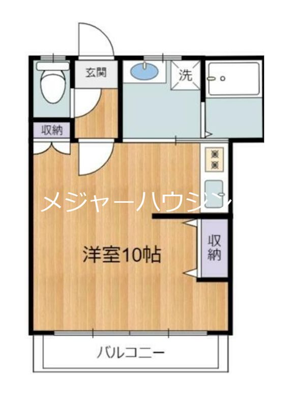 コーポラスエコー　8:00-22:00演奏可能 間取り