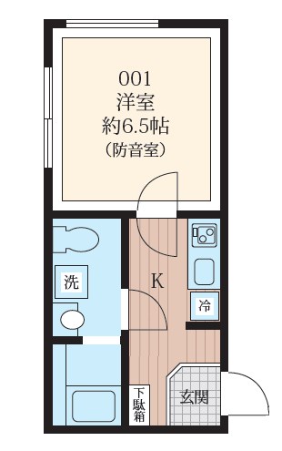 ラシクラス南行徳　24時間演奏可　ピアノ・声楽・弦楽器・管楽器・電子楽器・DTM・配信 間取り