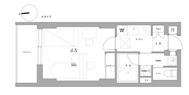 ミュージション西台　24時間演奏可 間取り