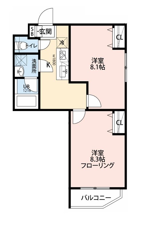 クレール志村 間取り