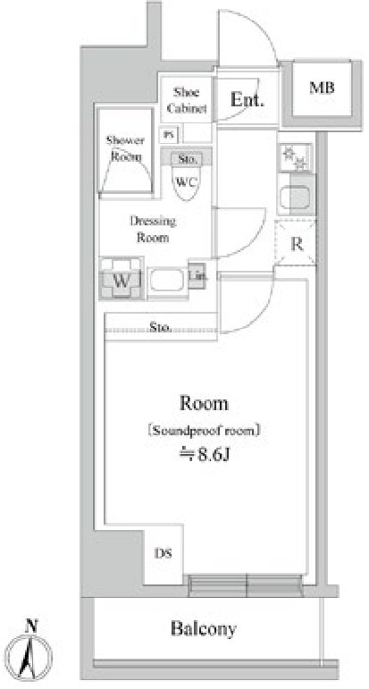 TRACK両国　デザイナーズ防音マンション 間取り