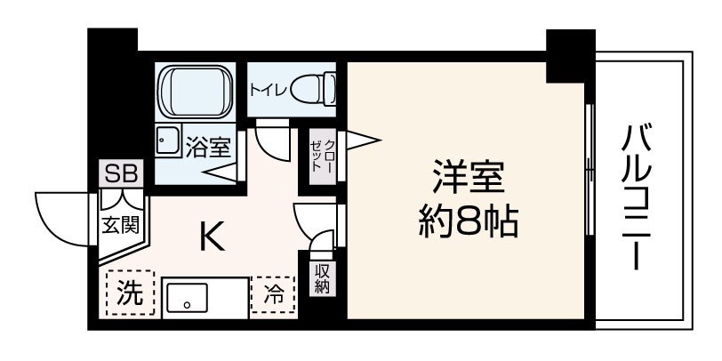 アマービレYSK 　８：００～２３：００演奏可 間取り
