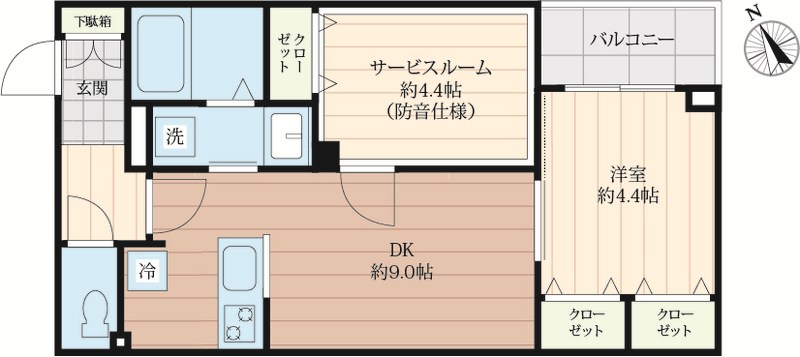 クリオラモード新江古田サウンドテラス 間取り