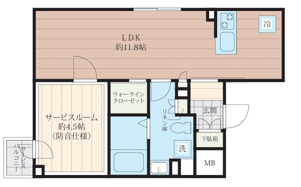 クリオラモード新江古田サウンドテラス 間取り