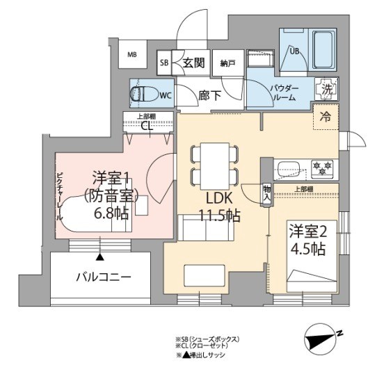ミュージション下北沢 間取り