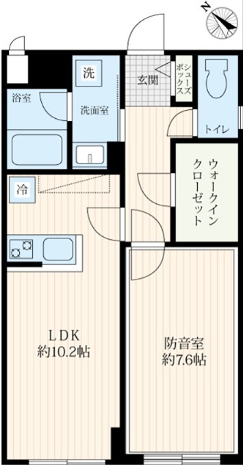 VORT野方レジデンス　２４時間演奏可 間取り