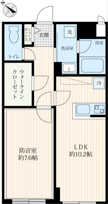 VORT野方レジデンス　２４時間演奏可 間取り