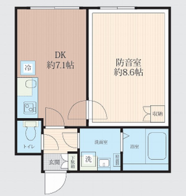 スカイラシクラス田園調布本町　24時間演奏可 間取り