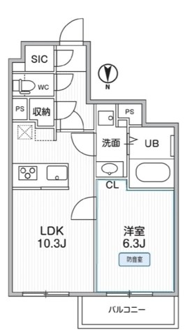 THE PALMS MUSE新江古田 間取り