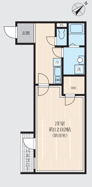 AMI東池袋　２４時間演奏可 間取り