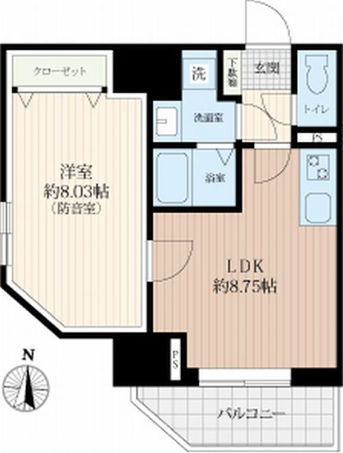 プライムブリス森下スタジオ 間取り