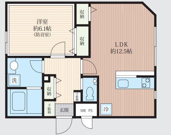 Konomi Nijyunibankan コノミ二十二番館　24時間演奏可 間取り