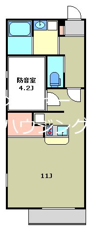 ポプラ倶楽部２３ 24時間演奏可 間取り