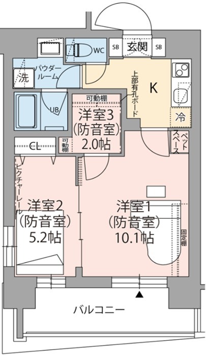 ミュージションウィズ江古田 間取り