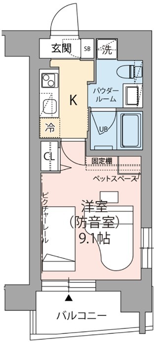 ミュージションウィズ江古田 間取り